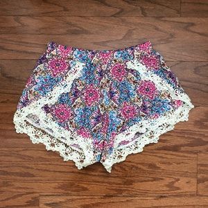LF Boho Patterned Shorts
